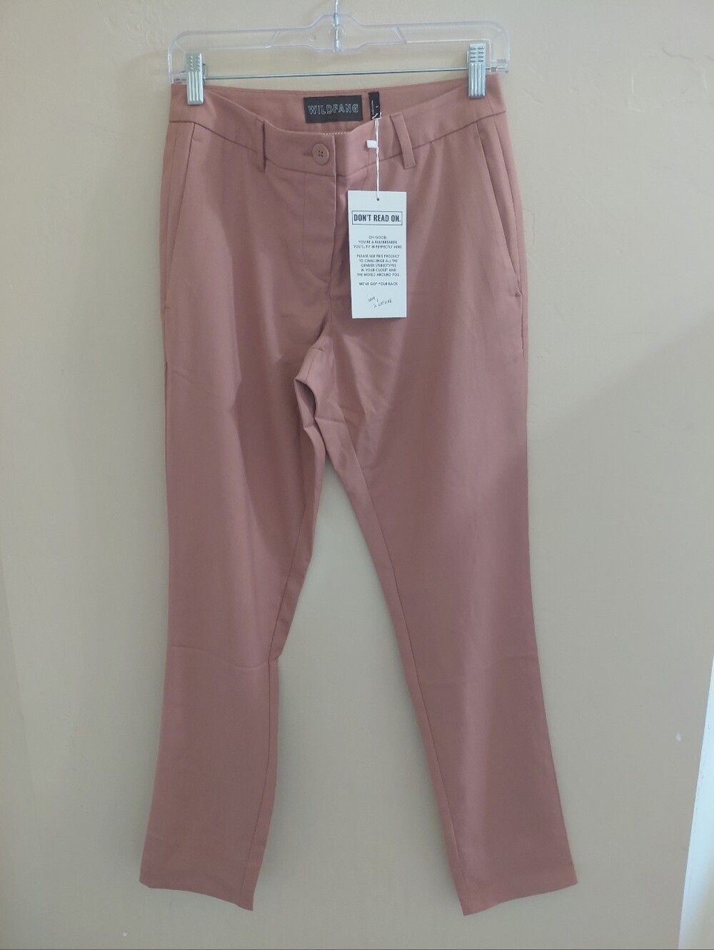 NEW Wildfang The Empower Trouser in Rose Brown Size 4 Casual Dress Pants NWT